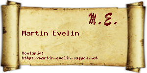 Martin Evelin névjegykártya