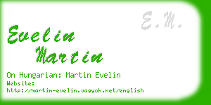 evelin martin business card